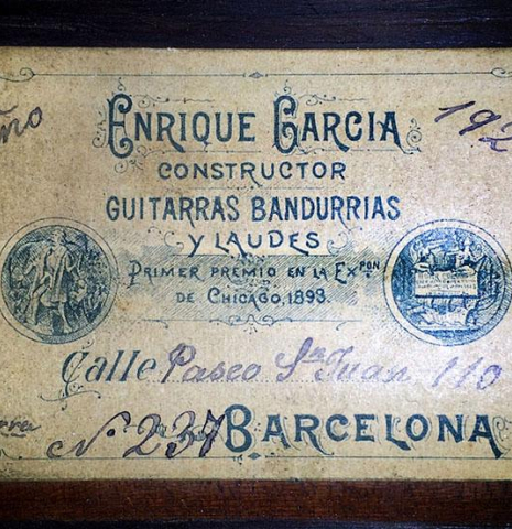 1920 Enrique Garcia SP/CSAR