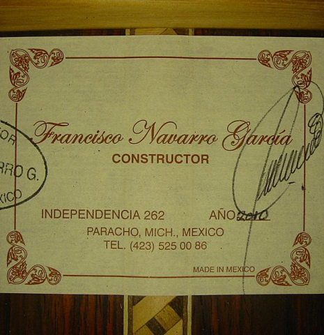 2010 Francisco Navarro Garcia "Smallman" CD/CO