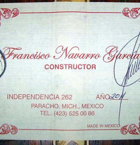 2011 Francisco Navarro Garcia "Smallman" CD/CO