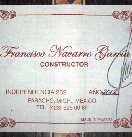 2012 Francisco Navarro Garcia "Munich" SP/IN