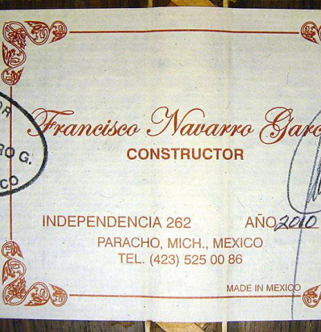 2010 Francisco Navarro Garcia "Munich" SP/IN