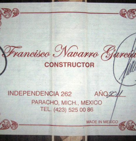 2011 Francisco Navarro Garcia "Munich" SP/IN