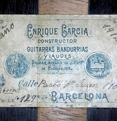 1912 Enrique Garcia SP/CSAR