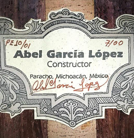 2001 Abel Garcia "10-String" CD/IN