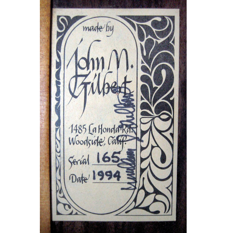 1994 John Gilbert CD/IN