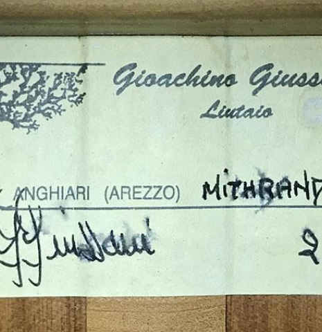 2001 Gioachino Giussani "Humphrey" CD/CY (ex Gianvito Pulzone)
