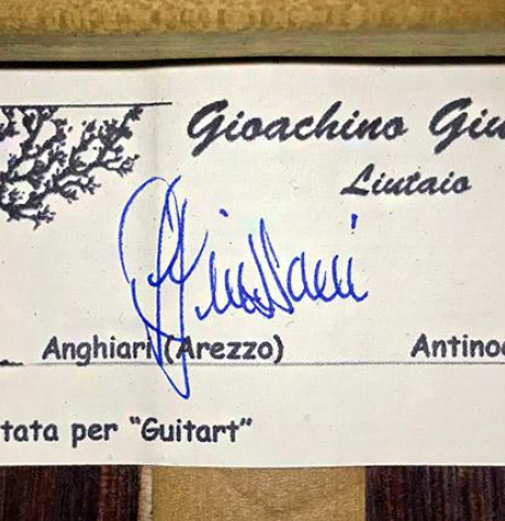 2011 Gioachino Giussani &quot;Limited Series: Guitart&quot; CD/CSAR