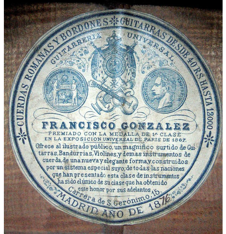 1876 Francisco Gonzalez SP/MP