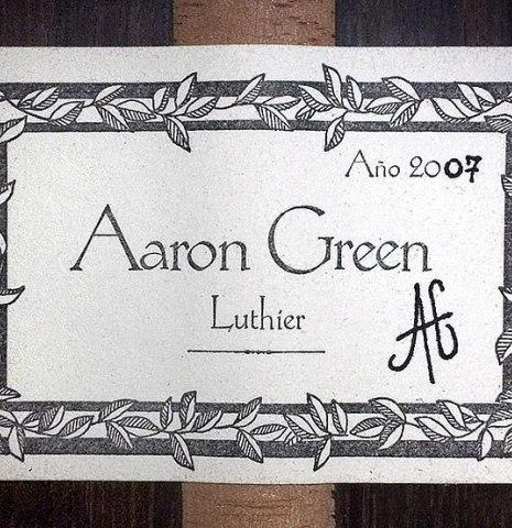 2007 Aaron Green CD/CSAR