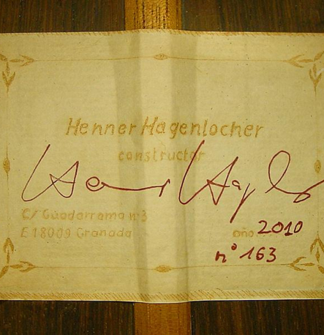 2010 Henner Hagenlocher CD/CSAR