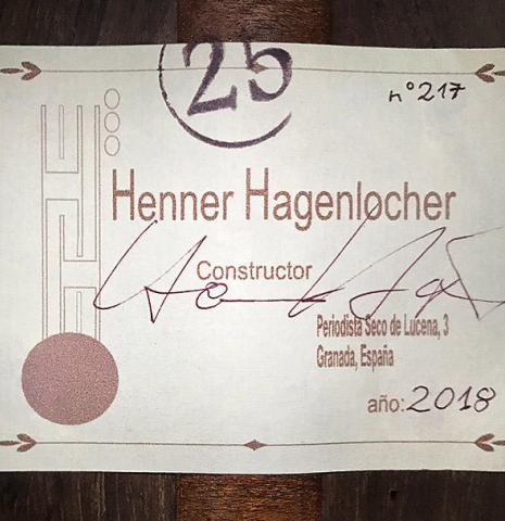 2018 Henner Hagenlocher "25th Anniversary" CD/CSAR