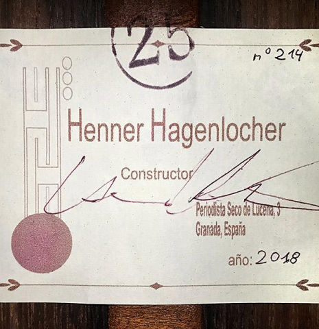 2018 Henner Hagenlocher &quot;25th Anniversary&quot; SP/CSAR