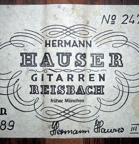 1989 Hermann Hauser III SP/CSAR
