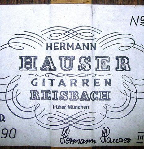 1946/1990 Hermann Hauser I/III SP/CSAR