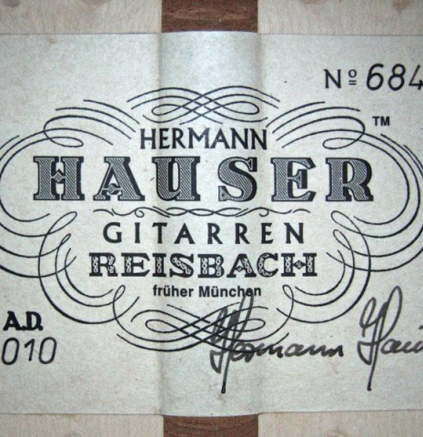 2010 Hermann Hauser III SP/MP