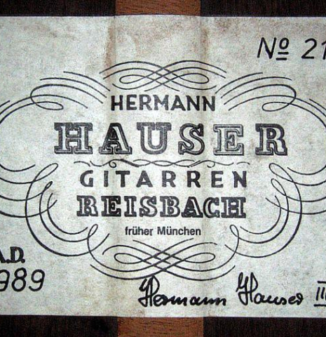 1989 Hermann Hauser III SP/CSAR (ex Pepe Romero)