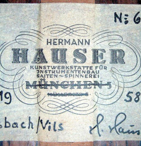 1958 Hermann Hauser II SP/CSAR (ex Angel Romero)