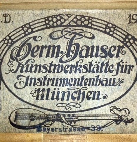 1910 Hermann Hauser I &quot;Vienna&quot; SP/MP