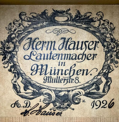 1926 Hermann Hauser I SP/CSAR (ex Angel Romero)