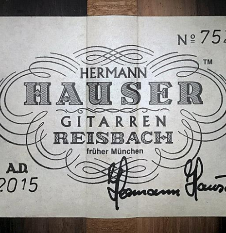 2015 Hermann Hauser III "Bream" CD/CSAR