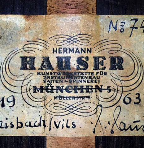 1963 Hermann Hauser II SP/CSAR
