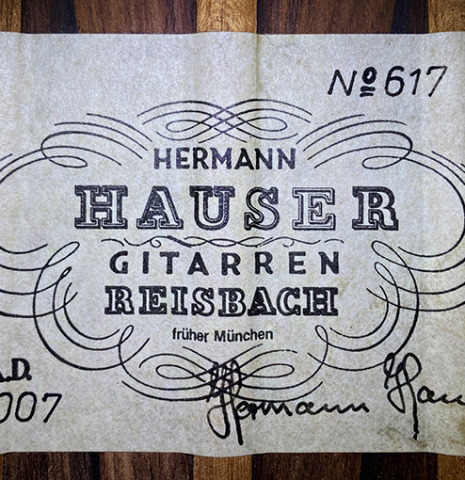 2007 Hermann Hauser III "Special Edition" SP/CSAR
