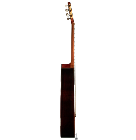 The side of a 1952 Hermann Hauser I SP/CSAR (ex Sergio Abreu) made with spruce and CSA rosewood