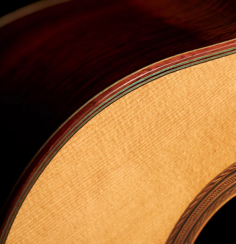 The sides and soundboard of a 1952 Hermann Hauser I SP/CSAR (ex Sergio Abreu) made with spruce and CSA rosewood