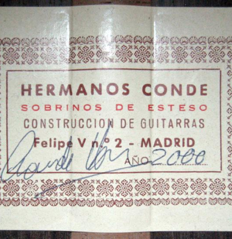 2000 Conde Hermanos "AC 23" CD/IN