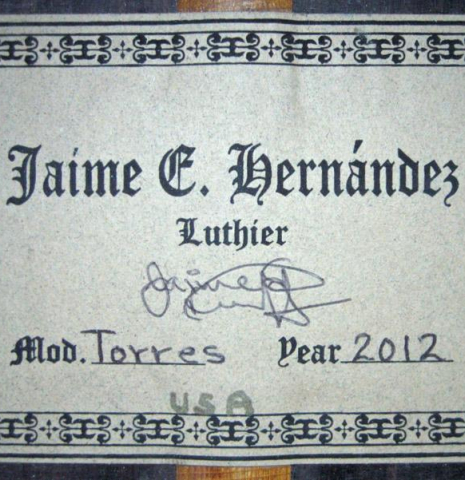 2012 Jaime Hernandez "Torres" SP/IN