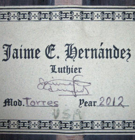 2012 Jaime Hernandez "Torres" SP/IN