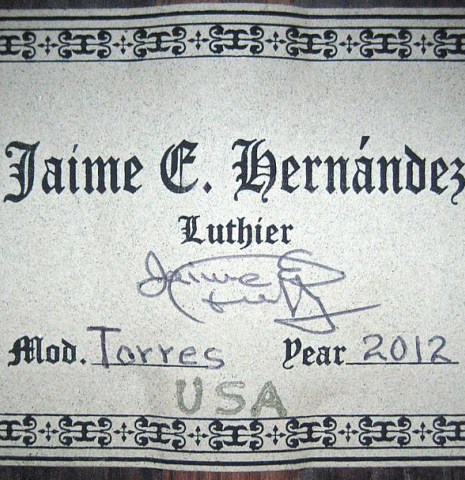 2012 Jaime Hernandez "Torres" SP/IN