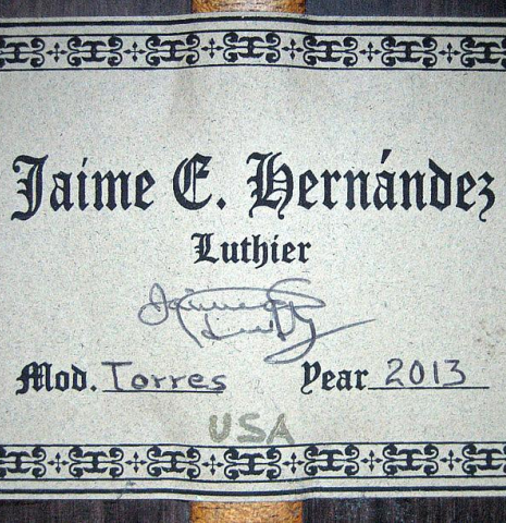 2013 Jaime Hernandez "Torres" SP/IN