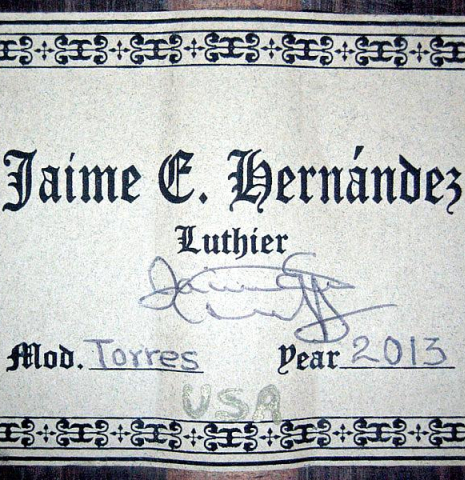 2013 Jaime Hernandez "Torres" SP/IN
