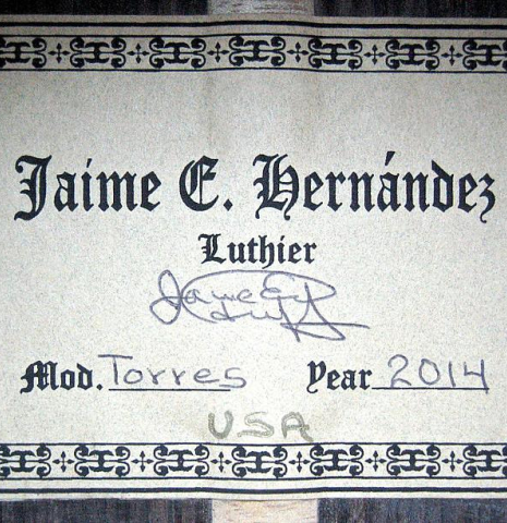 2014 Jaime Hernandez "Torres" SP/IN