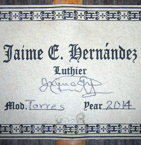 2014 Jaime Hernandez "Torres" SP/IN