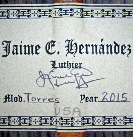 2015 Jaime Hernandez "Torres" SP/IN
