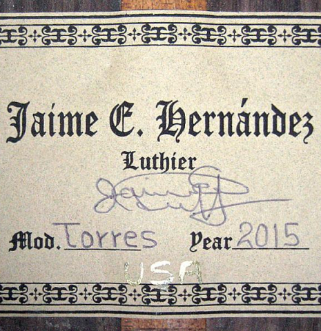 2015 Jaime Hernandez "Torres" SP/IN