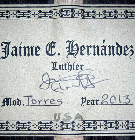 2013 Jaime Hernandez "Torres" SP/CSAR