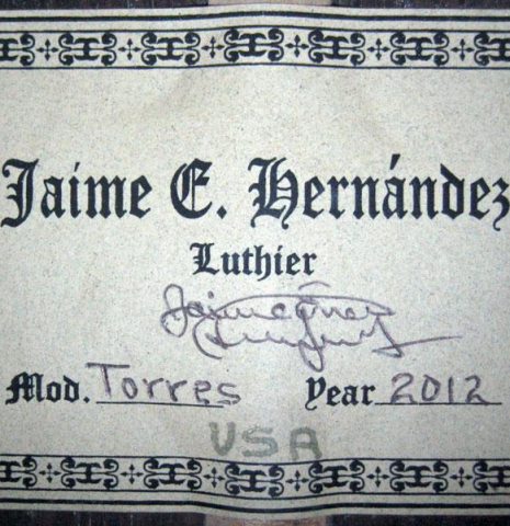 2012 Jaime Hernandez "Torres" SP/CSAR