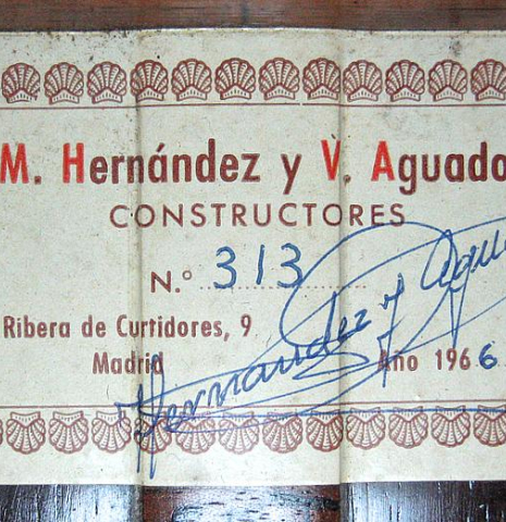 1966 Hernandez y Aguado SP/CSAR
