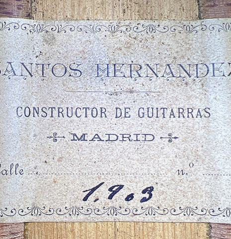 1903 Santos Hernandez &quot;El Bombón&quot; SP/CY