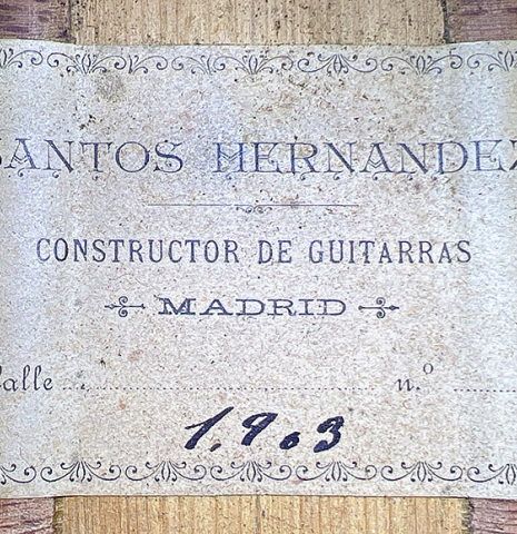 1903 Santos Hernandez "El Bombón" SP/CY