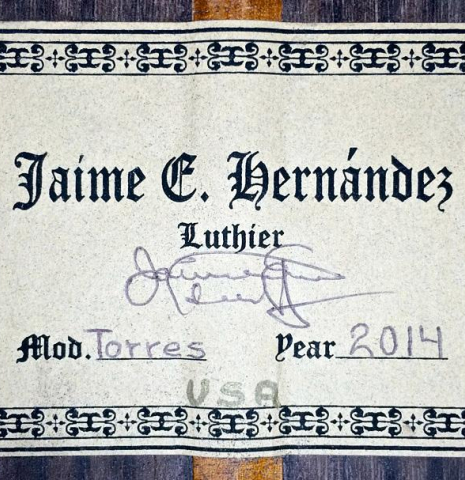 2014 Jaime Hernandez "Torres" SP/IN