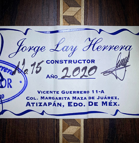 2020 Jorge Lay Herrera CD/CO