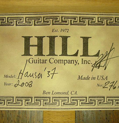 2008 Kenny Hill "Hauser 1937" SP/CSAR