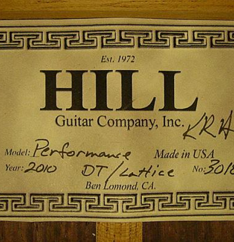 2010 Kenny Hill "Performance SP/CD" SP/IN