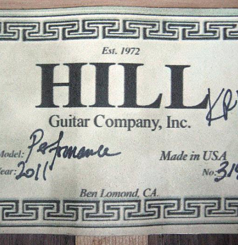 2011 Kenny Hill "Performance SP/CD" SP/IN