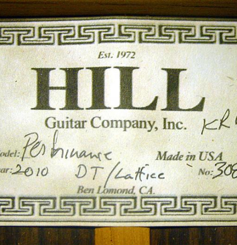 2010 Kenny Hill "Performance CD/SP" CD/IN