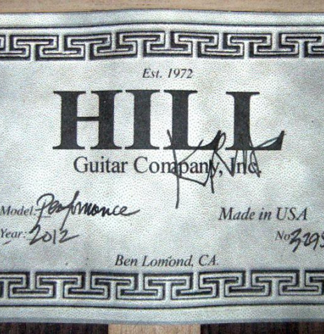 2012 Kenny Hill "Performance CD/SP" CD/IN